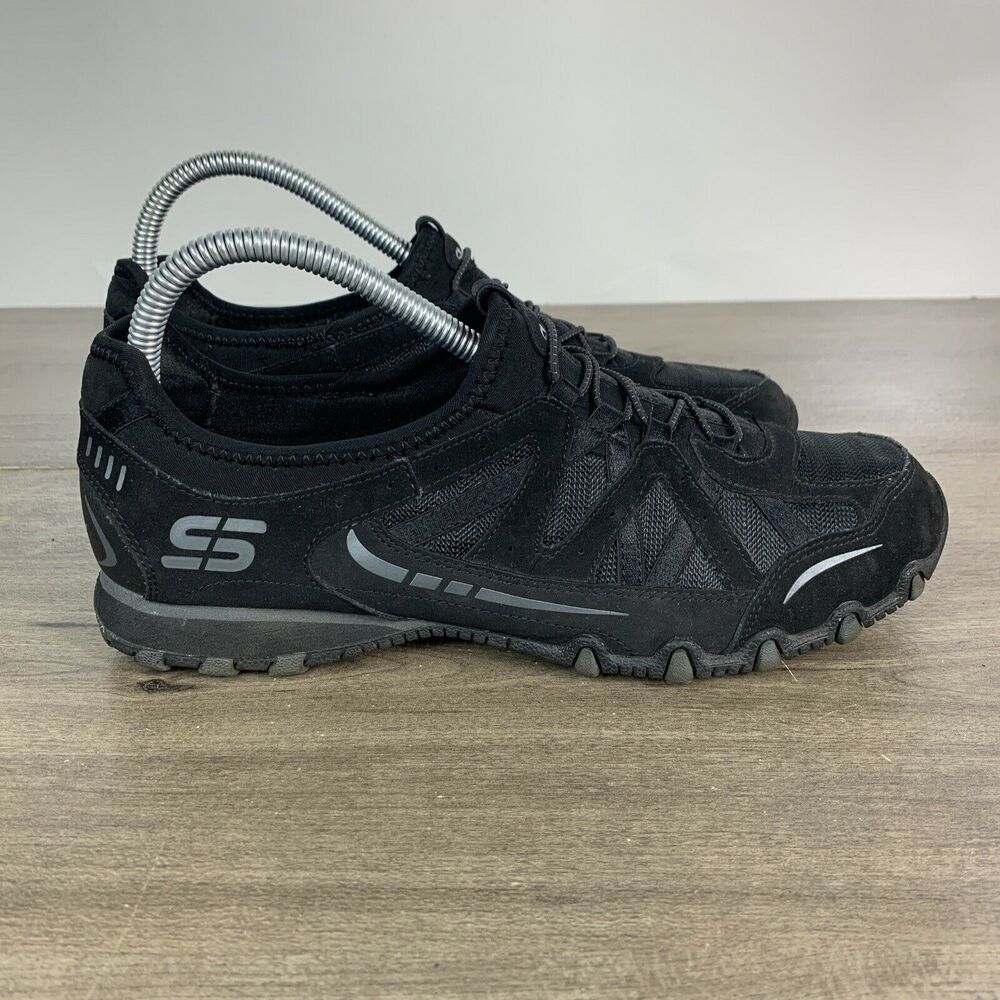 Skechers Women's Slip On Bungee Athletic Shoes #22406H Low Top Black Size 9